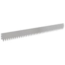 vidaXL Fűszegélyezés 50 pcs 103 x 10 cm Acél Ezüst