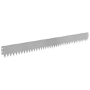 vidaXL Fűszegélyezés 20 pcs 103 x 10 cm Acél Ezüst