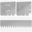 vidaXL Fűszegélyezés 30 pcs 103 x 10 cm Acél Ezüst
