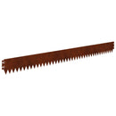 vidaXL Fűszegélyezés 30 pcs 103 x 10 cm Acél Rozsdás