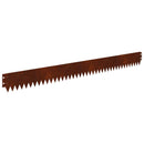vidaXL Fűszegélyezés 50 pcs 103 x 10 cm Acél Rozsdás
