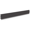 vidaXL Fűszegélyezés 10 pcs 103 x 15 cm Acél Fekete