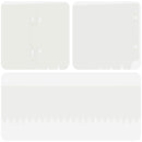 vidaXL Fűszegélyezés 10 pcs 103 x 15 cm Acél Fehér