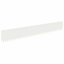 vidaXL Fűszegélyezés 10 pcs 103 x 15 cm Acél Fehér