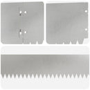 vidaXL Fűszegélyezés 10 pcs 103 x 15 cm Acél Ezüst