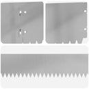 vidaXL Fűszegélyezés 30 pcs 103 x 15 cm Acél Ezüst