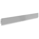 vidaXL Fűszegélyezés 30 pcs 103 x 15 cm Acél Ezüst