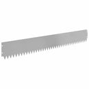 vidaXL Fűszegélyezés 30 pcs 103 x 15 cm Acél Ezüst