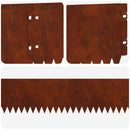 vidaXL Fűszegélyezés 20 pcs 103 x 15 cm Acél Rozsdás
