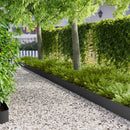 vidaXL Fűszegélyezés 10 pcs 103 x 20 cm Acél Fekete