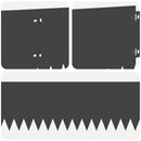 vidaXL Fűszegélyezés 20 pcs 103 x 20 cm Acél Fekete