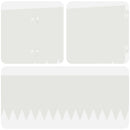 vidaXL Fűszegélyezés 20 pcs 103 x 20 cm Acél Fehér