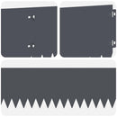 vidaXL Fűszegélyezés 30 pcs 103 x 20 cm Acél Antracitszürke