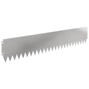 vidaXL Fűszegélyezés 20 pcs 103 x 20 cm Acél Ezüst