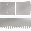 vidaXL Fűszegélyezés 30 pcs 103 x 20 cm Acél Ezüst