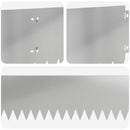 vidaXL Fűszegélyezés 30 pcs 103 x 20 cm Acél Ezüst
