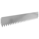 vidaXL Fűszegélyezés 30 pcs 103 x 20 cm Acél Ezüst
