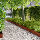 vidaXL Fűszegélyezés 10 pcs 103 x 20 cm Acél Rozsdás