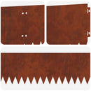 vidaXL Fűszegélyezés 20 pcs 103 x 20 cm Acél Rozsdás