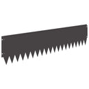 vidaXL Fűszegélyezés 20 pcs 103 x 25 cm Acél Fekete