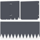 vidaXL Fűszegélyezés 20 pcs 103 x 25 cm Acél Antracitszürke