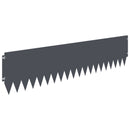 vidaXL Fűszegélyezés 20 pcs 103 x 25 cm Acél Antracitszürke