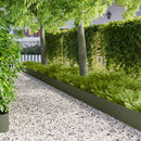 vidaXL Fűszegélyezés 10 pcs 103 x 25 cm Acél Olajzöld