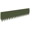 vidaXL Fűszegélyezés 20 pcs 103 x 25 cm Acél Olajzöld