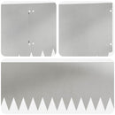 vidaXL Fűszegélyezés 20 pcs 103 x 25 cm Acél Ezüst