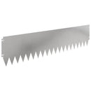 vidaXL Fűszegélyezés 20 pcs 103 x 25 cm Acél Ezüst
