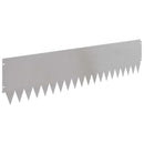 vidaXL Fűszegélyezés 20 pcs 103 x 25 cm Acél Ezüst