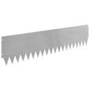vidaXL Fűszegélyezés 10 pcs 103 x 25 cm Acél Ezüst