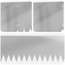 vidaXL Fűszegélyezés 20 pcs 103 x 25 cm Acél Ezüst