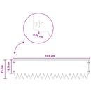 vidaXL Fűszegélyezés 10 pcs 103 x 25 cm Acél Rozsdás