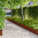 vidaXL Fűszegélyezés 20 pcs 103 x 25 cm Acél Rozsdás
