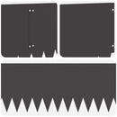 vidaXL Fűszegélyezés 20 pcs 103 x 30 cm Acél Fekete