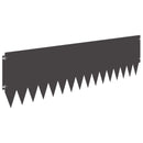 vidaXL Fűszegélyezés 20 pcs 103 x 30 cm Acél Fekete
