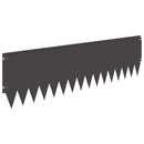 vidaXL Fűszegélyezés 20 pcs 103 x 30 cm Acél Fekete