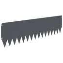 vidaXL Fűszegélyezés 20 db 103 x 30 cm Acél Antracitszürke