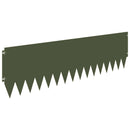 vidaXL Fűszegélyezés 20 pcs 103 x 30 cm Acél Olajzöld