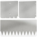 vidaXL Fűszegélyezés 10 pcs 103 x 30 cm Acél Ezüst