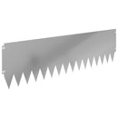vidaXL Fűszegélyezés 10 pcs 103 x 30 cm Acél Ezüst