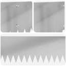 vidaXL Fűszegélyezés 20 pcs 103 x 30 cm Acél Ezüst
