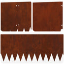 vidaXL Fűszegélyezés 10 pcs 103 x 30 cm Acél Rozsdás