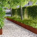 vidaXL Fűszegélyezés 20 pcs 103 x 30 cm Acél Rozsdás