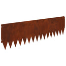 vidaXL Fűszegélyezés 20 pcs 103 x 30 cm Acél Rozsdás