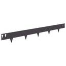 vidaXL Fűszegélyezés 10 pcs 100 x 12 cm Acél Fekete