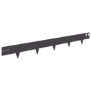 vidaXL Fűszegélyezés 20 pcs 100 x 12 cm Acél Fekete
