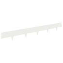 vidaXL Fűszegélyezés 10 pcs 100 x 12 cm Acél Fehér