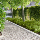 vidaXL Fűszegélyezés 30 pcs 100 x 12 cm Acél Fehér
